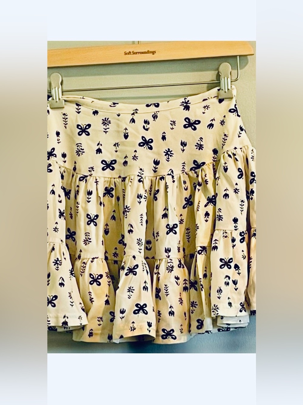 Vanessa Mooney The Willa Cotton Print Skirt Size XS